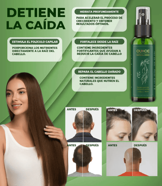 Tónico para el Cabello OUHOE - Fortalece tus hebras de cabello